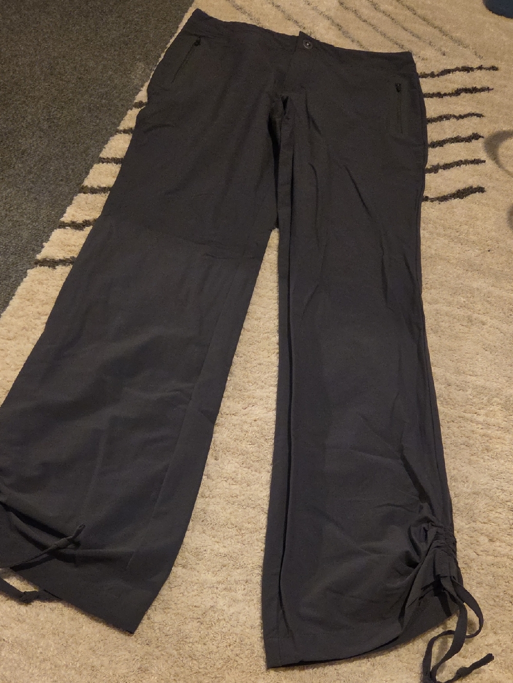 Cabela's Gray Wide-Leg Drawstring Hiking Activity Pants